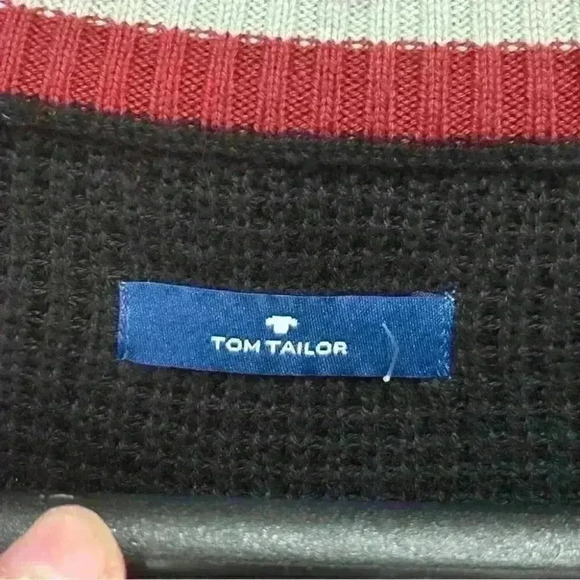 Tom Tailor Men's Knit Sweater 3/4 Zip Size XXL - Picture 3 of 10
